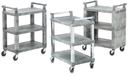 Cart Enclosed Utility, Gray Plastic, 30.5 X 18.5 X 39 -- 1 Per Case
