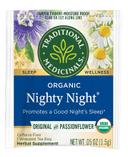 Traditional Medicinals Organic Nighty Night Herbal Tea - 16 bags per pack -- 6 packs per case.