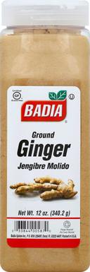 Badia Ground Ginger, 12 Ounce -- 6 per case