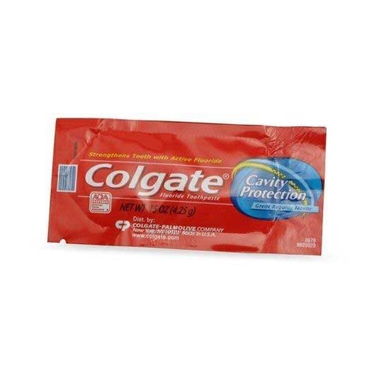 Colgate Great Regular Flavor Anticavity Toothpaste, 0.15 Ounce -- 1000 Per Case
