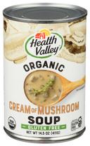 Health Valley Organic Cream Of Mushroom Soup, 14.5 Ounce -- 12 per case.