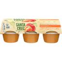 Santa Cruz 4 Ounce Organic Apple Peach Sauce Cups, 6 count -- 12 per case