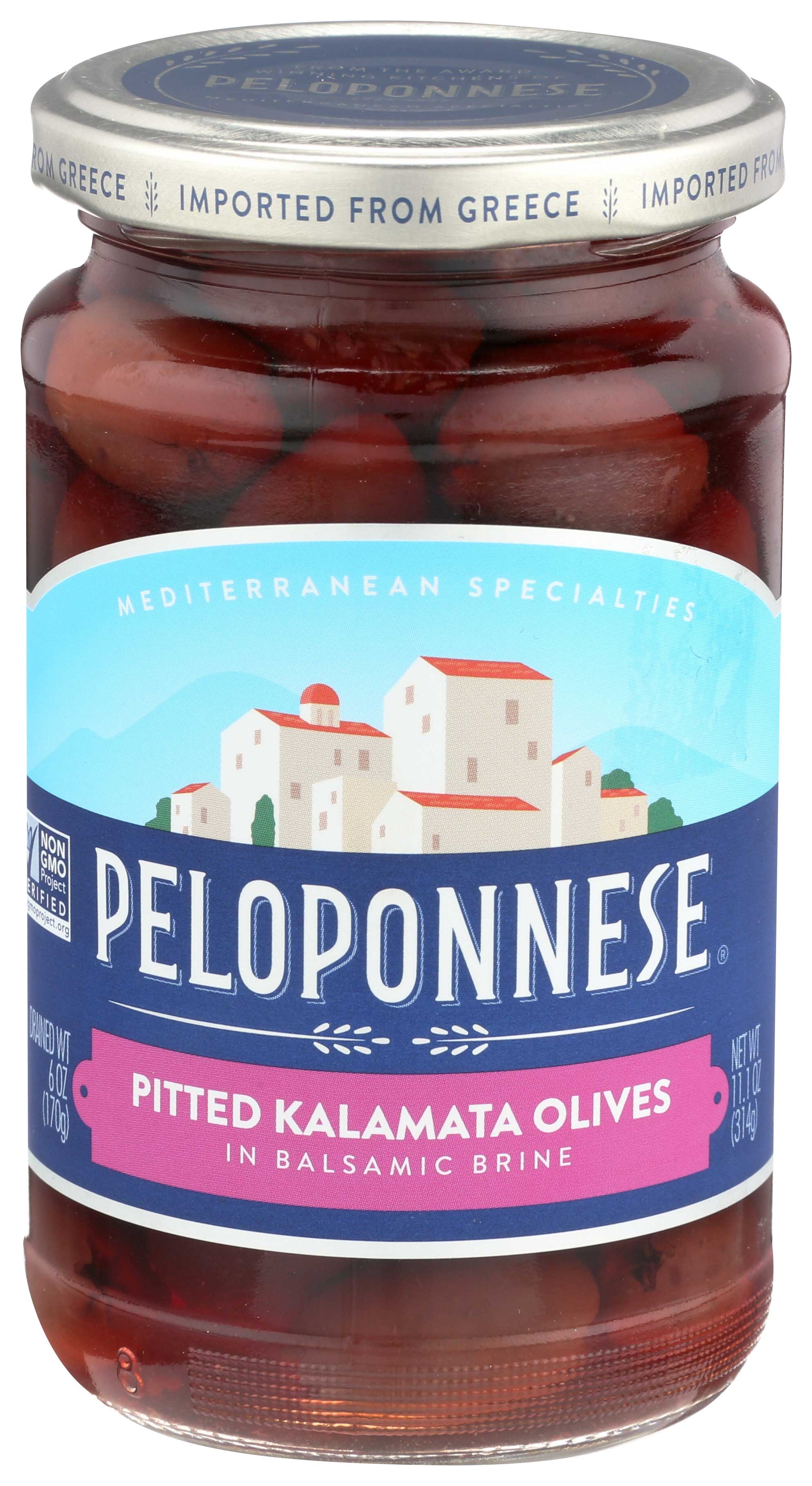 Peloponnese Pitted Kalamata Olive, 6 Ounce -- 6 Per Case