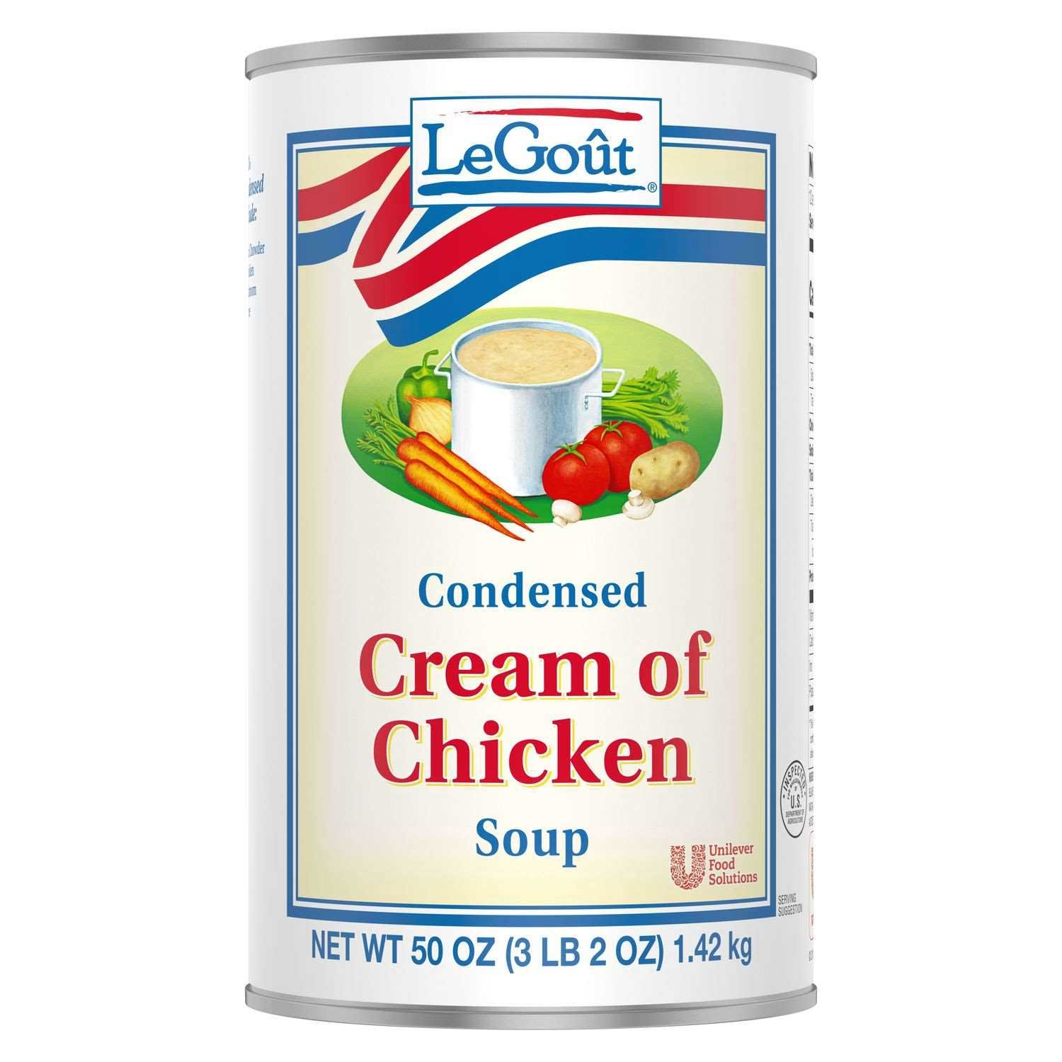 Legout Cream Of Chicken Condensed Canned Soup, 50 Ounce -- 1 Each