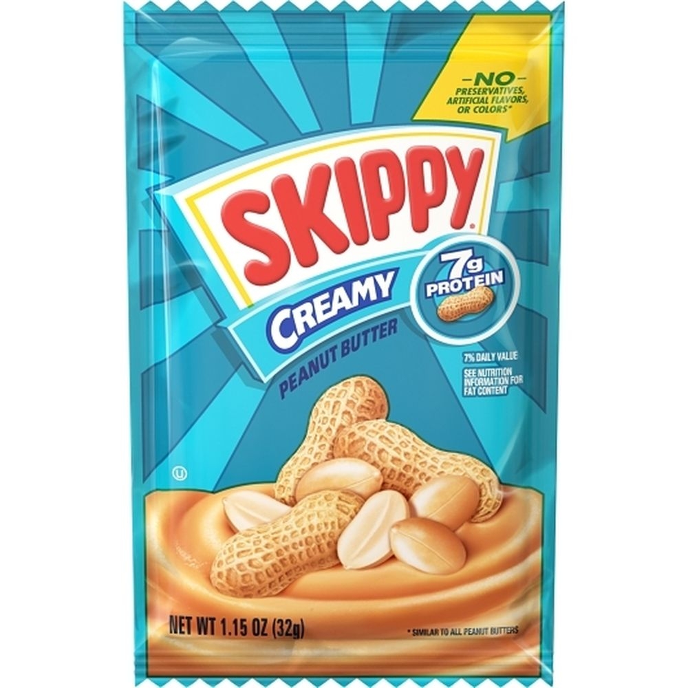 Skippy Creamy Peanut Butter, 1.15 Ounce -- 64 per case