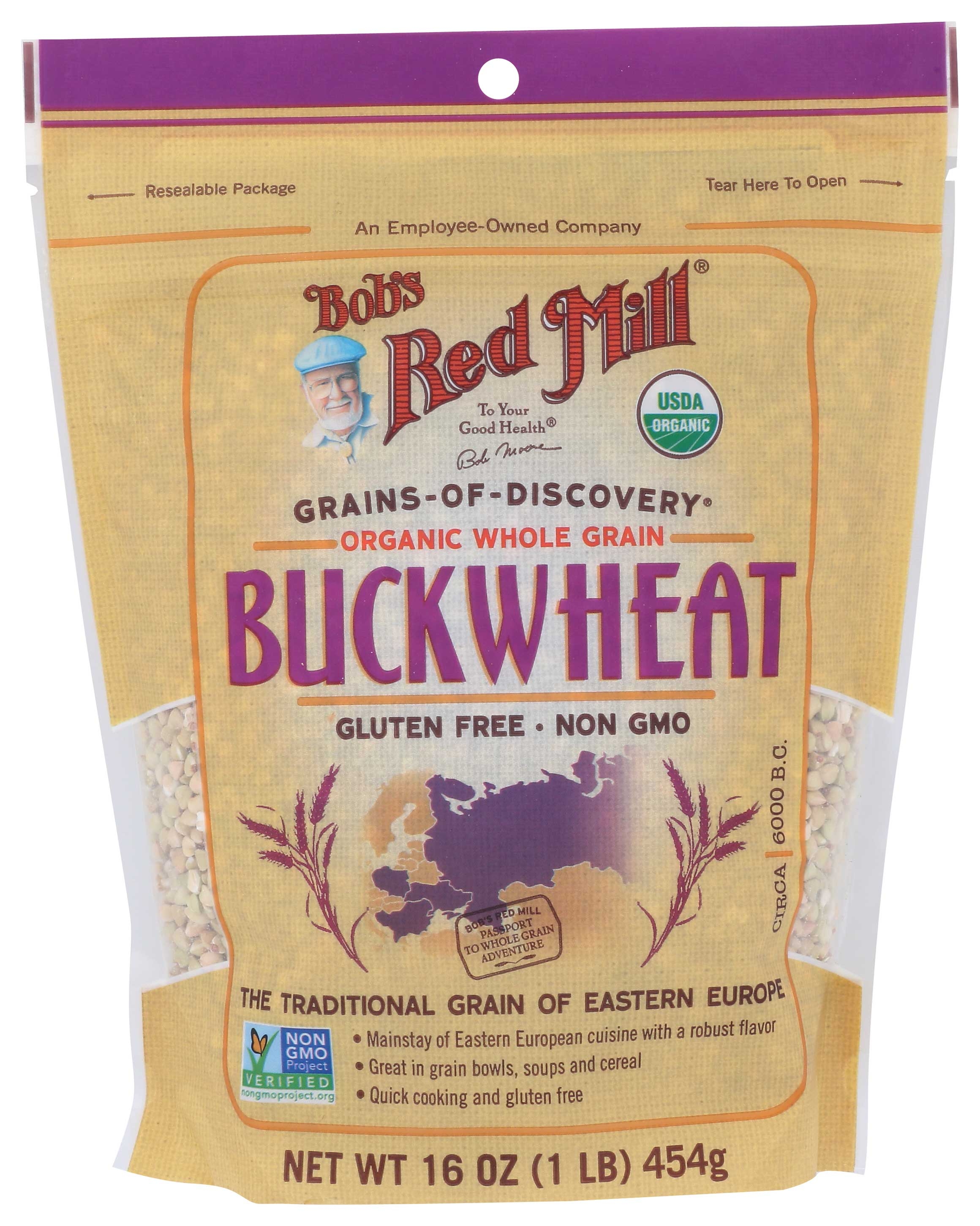 Bob's Red Mill Gluten Free Organic Buckwheat Groats, 16 Ounce -- 4 Per Case