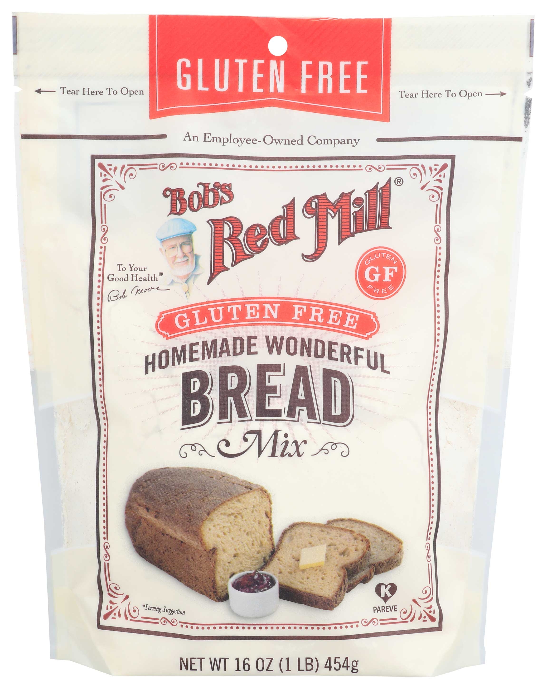 Bob's Red Mill Gluten Free Homemade Wonderful Bread Mix, 16 Ounce -- 4 Per Case