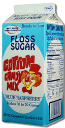 Great Western Blue Raspberry Cotton Candy Mix, 3.25 Pound -- 6 per case