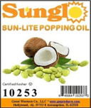 Sunglo Sunlite Popping Oil, 1 Gallon -- 4 per case.