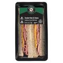 Market Ham and Cheese White Bread Sandwich Wedge, 4.9 Ounce -- 10 per case.