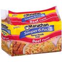 Maruchan Ramen Noodle Soup Beef Flavor 6 pack/ 18 oz. package -- 4 per case