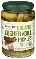 Woodstock Farms Organic Baby Dill Pickle, 24 Ounce -- 6 per case.