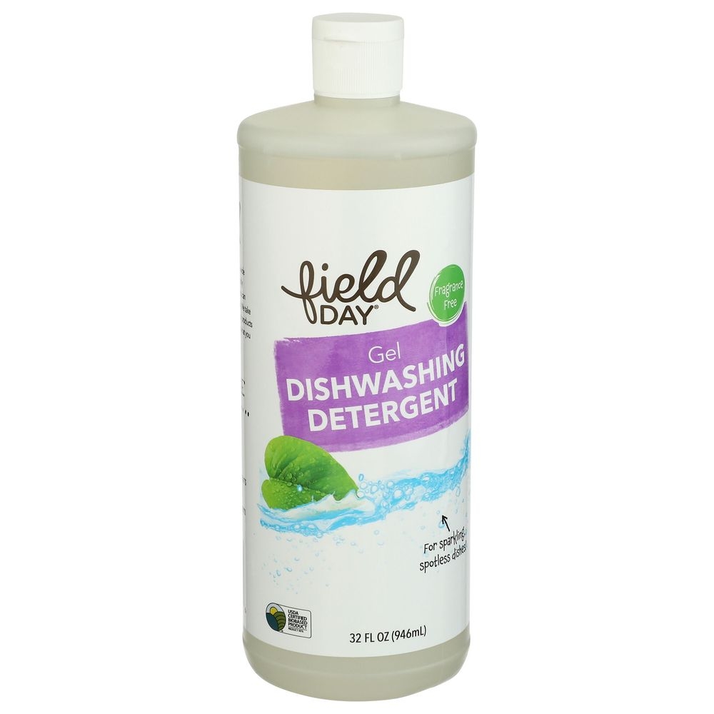 Field Day Fragrance-Free Dishwashing Detergent Gel, 32 Fluid Ounce -- 12 per case
