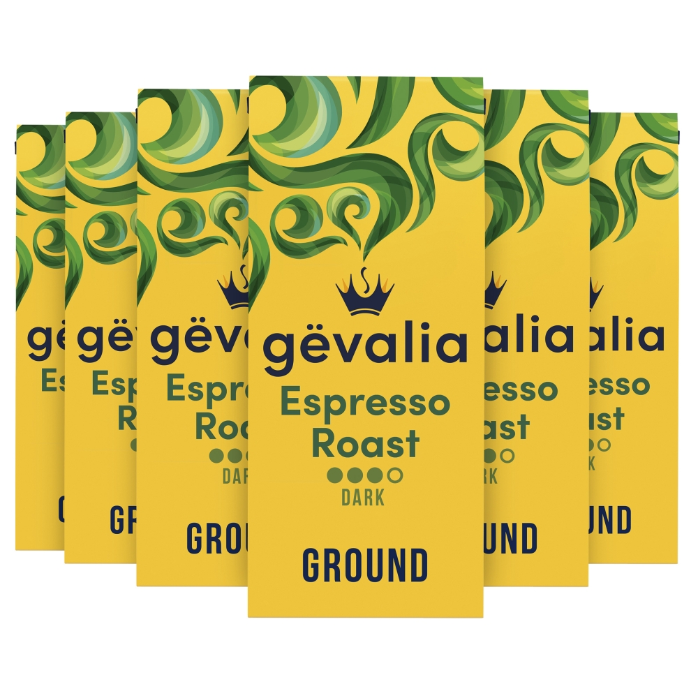 Gevalia Espresso Roast and Ground Coffee, 12 Ounce -- 6 per case.