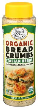 Edward And Sons Organic Italian Herb Breadcrumb, 15 Ounce -- 6 per case.