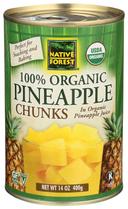 Edward and Sons Organic Chunk Pineapple, 14 Ounce -- 6 per case.