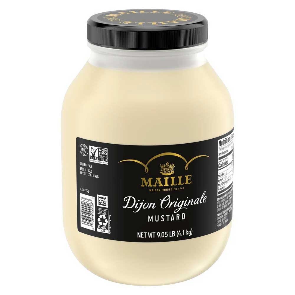 Maille Smooth Dijon Mustard Jar, 9.05 Pound -- 1 Each