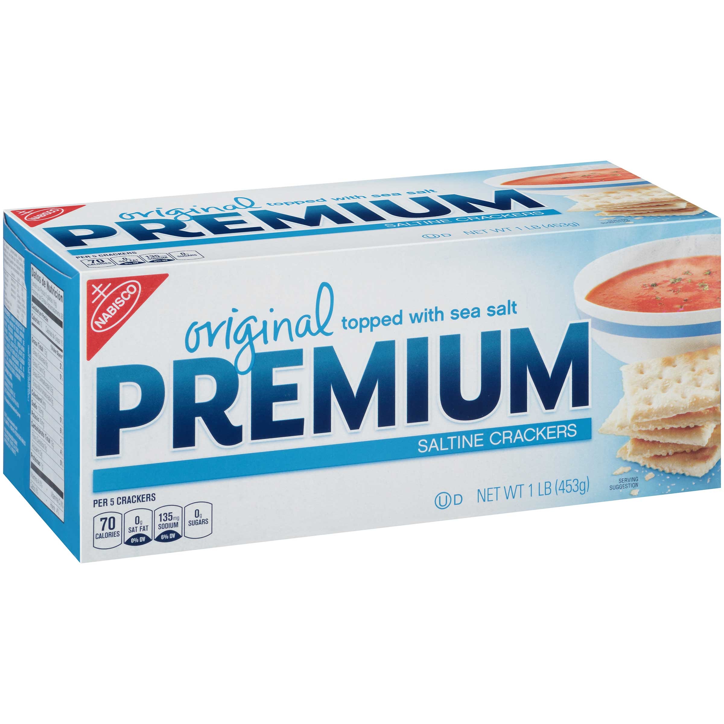 Nabisco Premium Original Saltine Cracker, 16 Ounce -- 12 per case