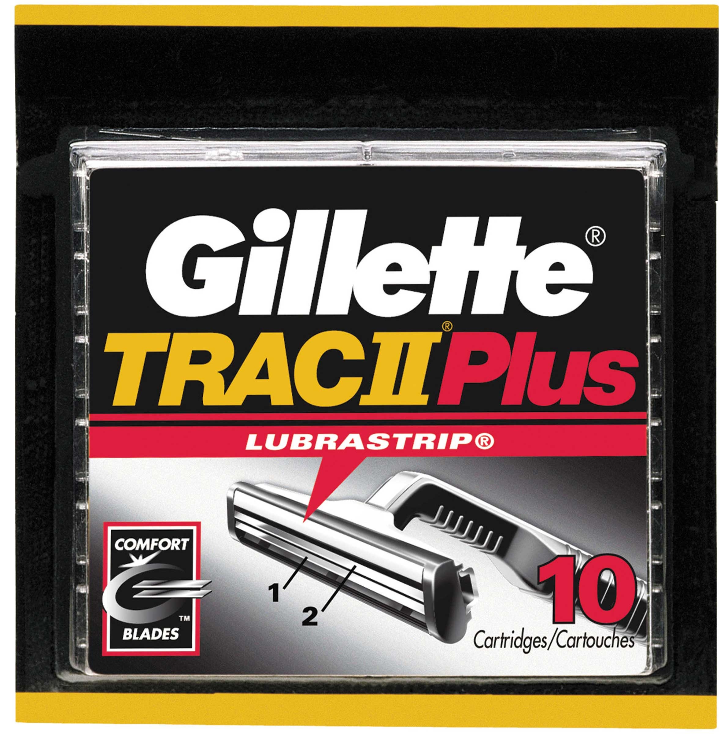 Gillette Trac Ii Plus Razor Cartridge, 10 Count -- 36 Per Case