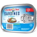 Chicken of the Sea Sardines in Water, 3.75 Ounce -- 18 per case.