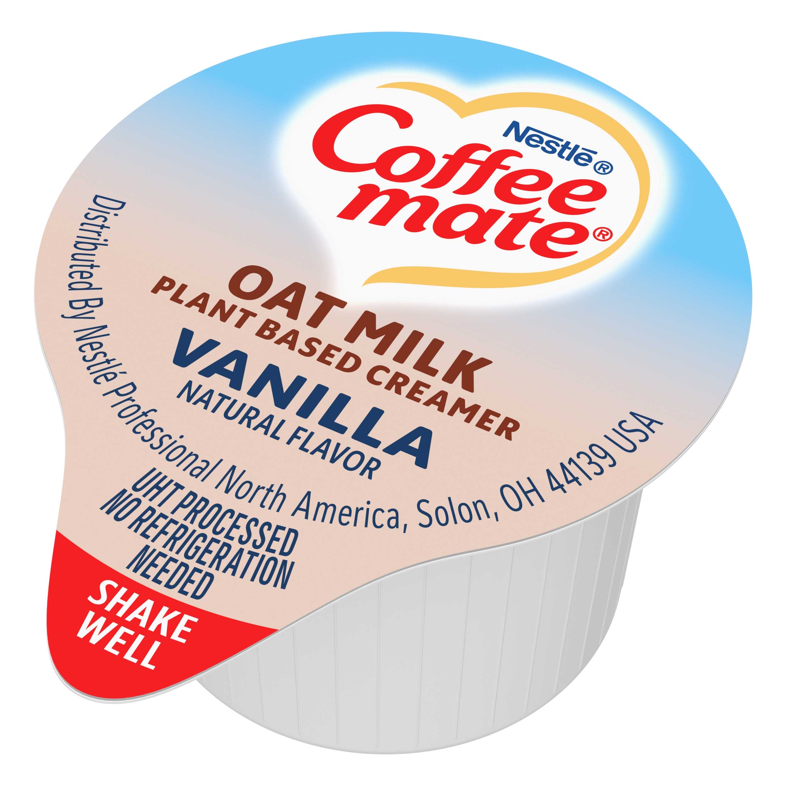 Coffee-mate Cream Substitutes Shelf Stable Oat Vanilla Creamer, 18.7 Fluid Ounce -- 4 Per Case