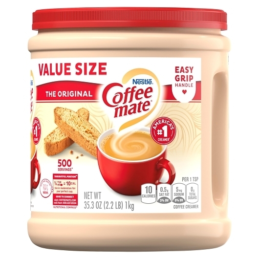Coffee-Mate Original Powder Creamer - 35.3 oz. can, 6 cans per case