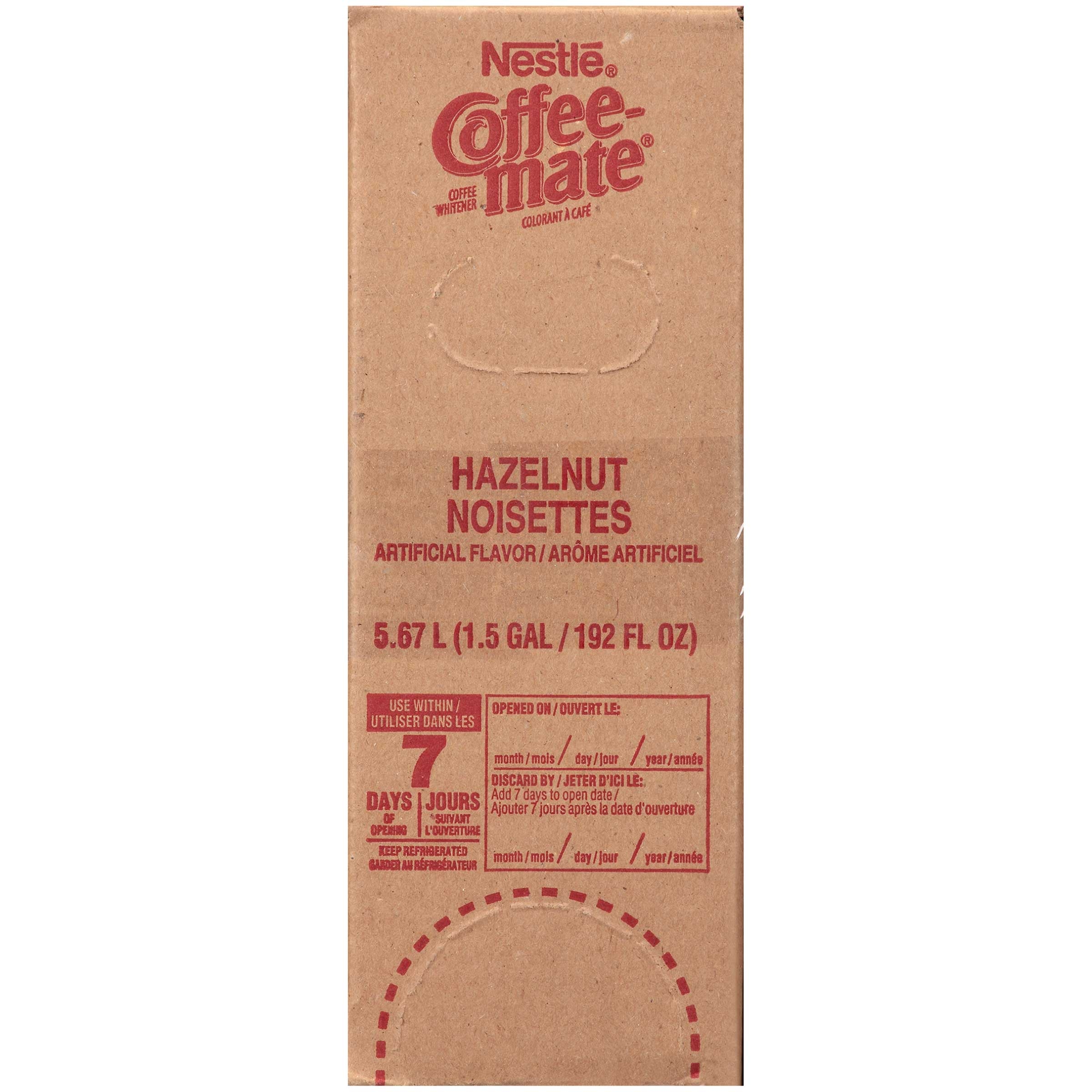 Coffee-mate Hazelnut Liquid Bulk Creamer, 192 Ounce -- 3 Per Case