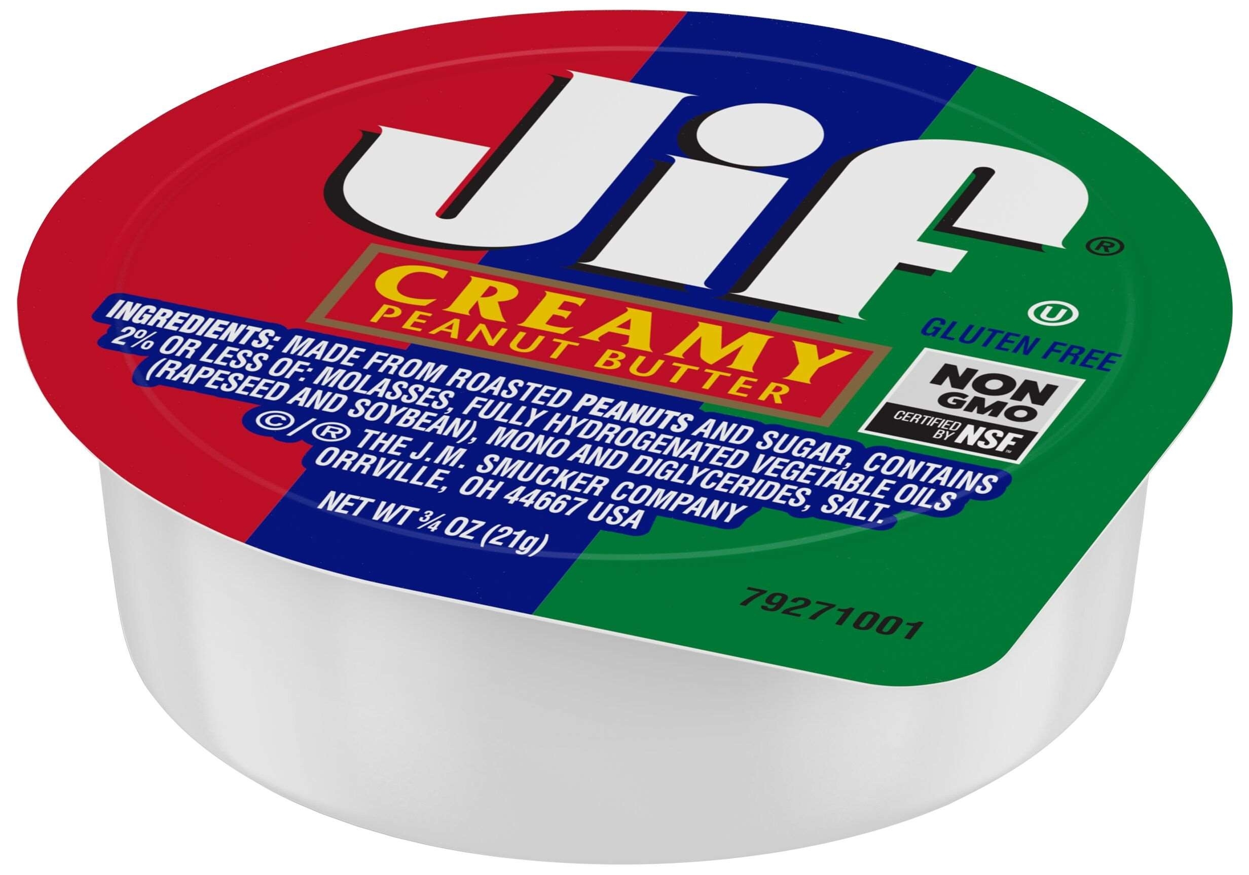 Jif Creamy Peanut Butter, 0.75 Ounce -- 200 per case