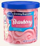 Pillsbury Strawberry Flavored Frosting, 16 Ounce -- 8 per case
