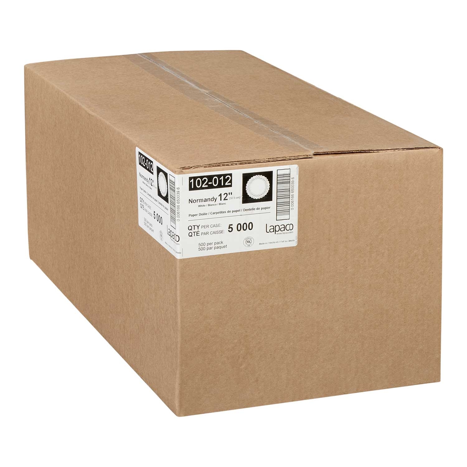 Lapaco Normandy Lace Doily, 12 inch -- 500 per case.