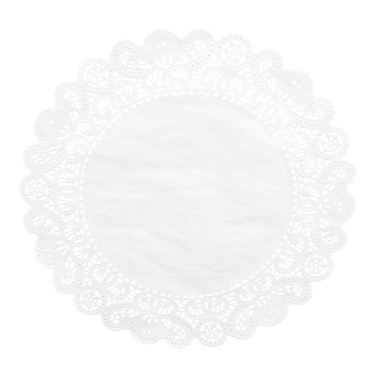 Lapaco Normandy Lace Grease Resist Round Doilie, 12 inch -- 500 per case.