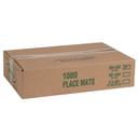 Lapaco Granada Light Weight White Bond Straight Edge Embossed Placemat, 10 X 14 inch -- 1000 per case.