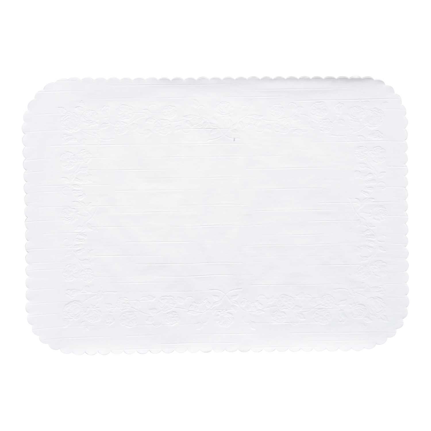 Lapaco Seville Rose Light Bond Scalloped Edge Traycover, 12 3/4 x 16 3/5 inch