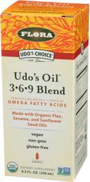 Flora Udos Oil Omega Fatty Acid Organic 369 Blend Dietary Supplement Oil, 8.5 Fluid Ounce