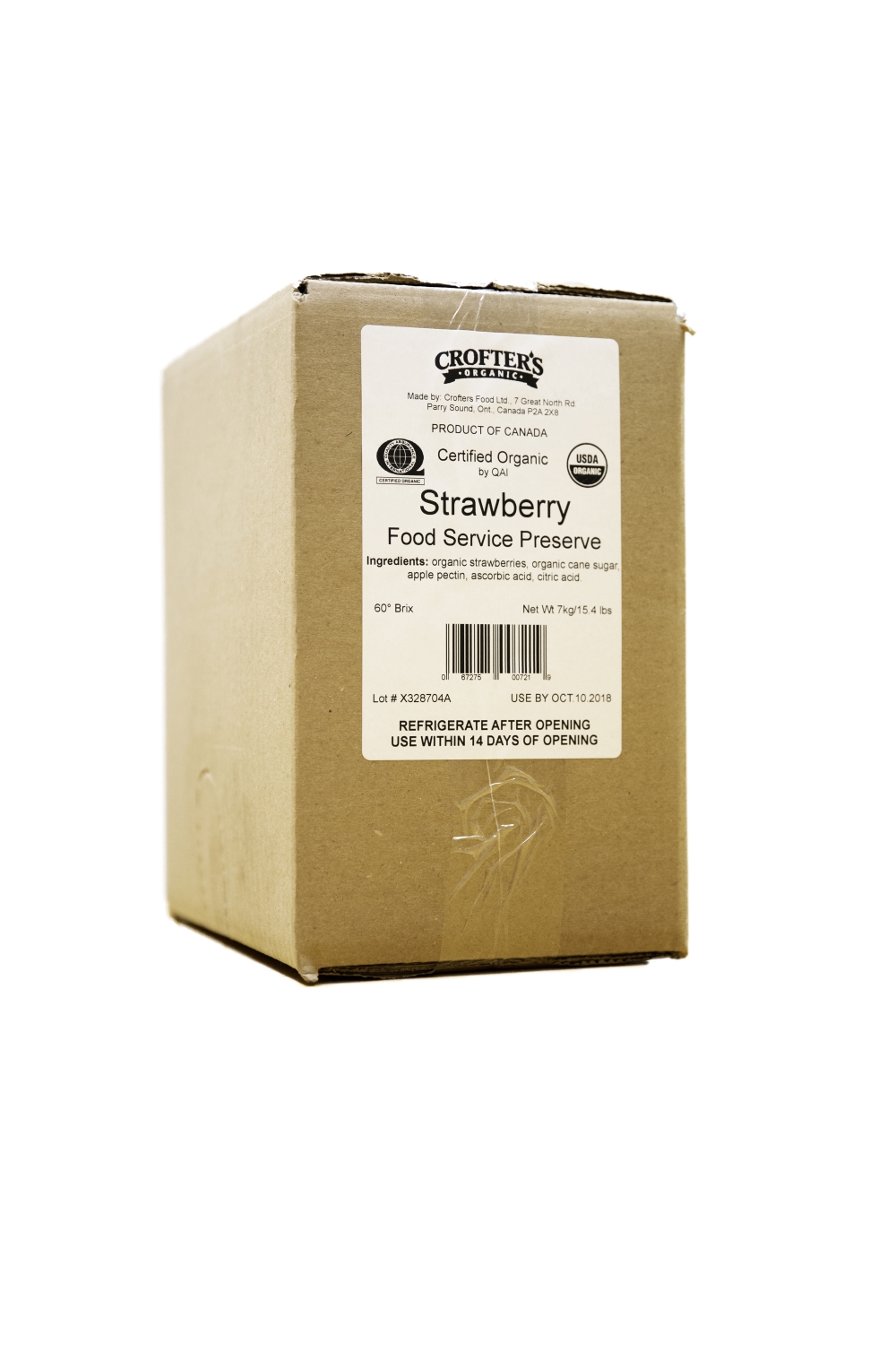 Crofter's Organic Strawberry Jelly, 7.2 Kilogram