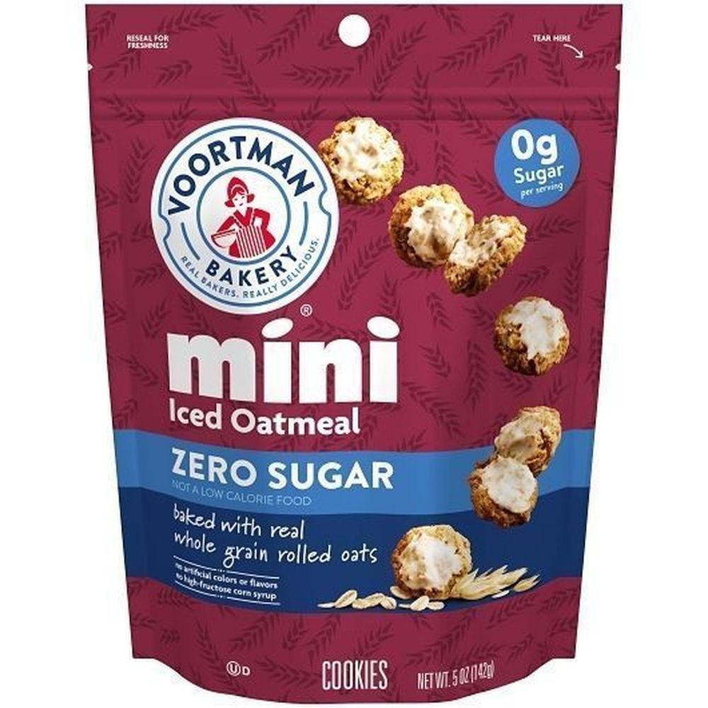 Hostess Zero Sugar Mini Iced Oatmeal Cookies, 5 Ounce -- 6 per case