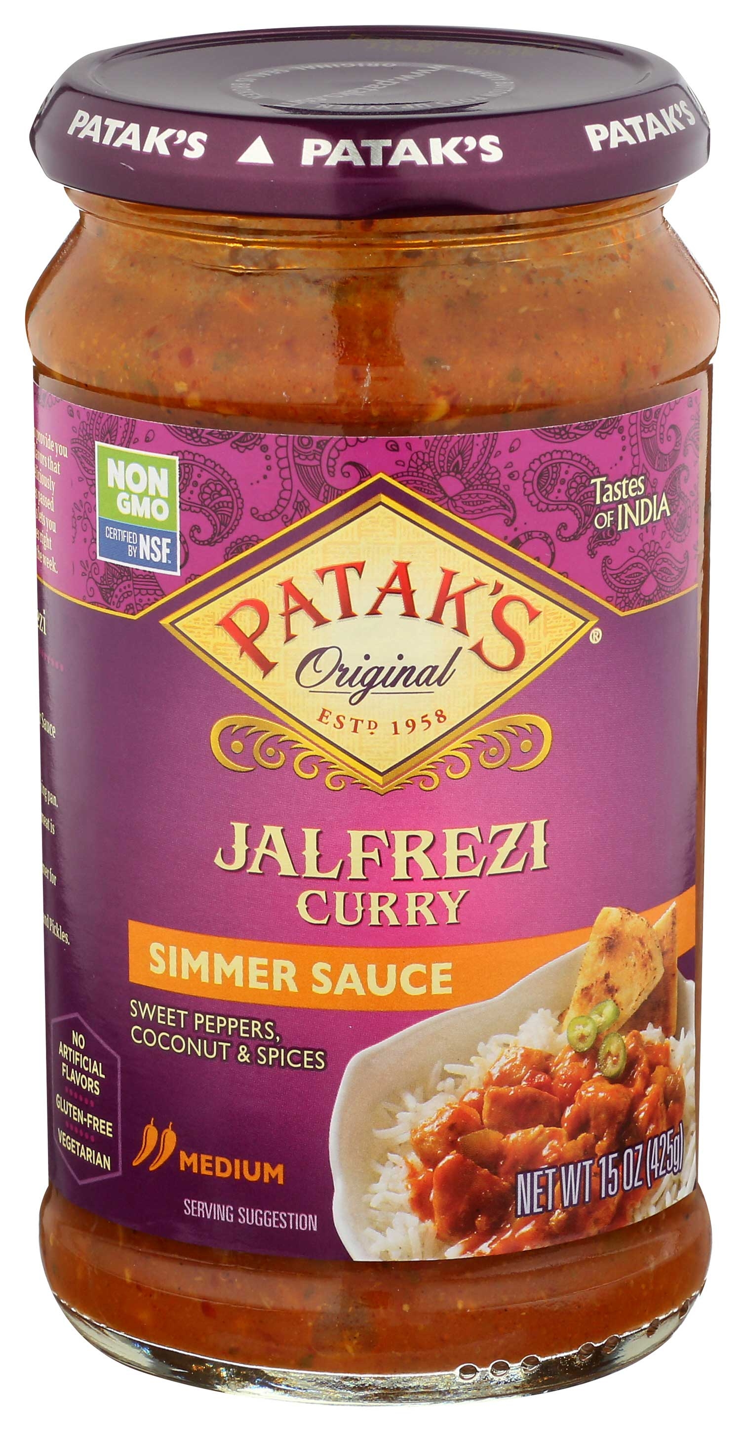 Pataks Jalfrezi Cooking Sauce, 14.5 ounce  -- 6 per case.