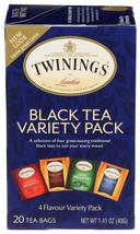 Twinings Variety Pack Tea, 20 Per Pack -- 6 Packs Per Case.