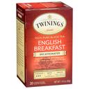 Twinings English Breakfast Decaffeinated Tea, 20 Bags per Pack -- 6 per case