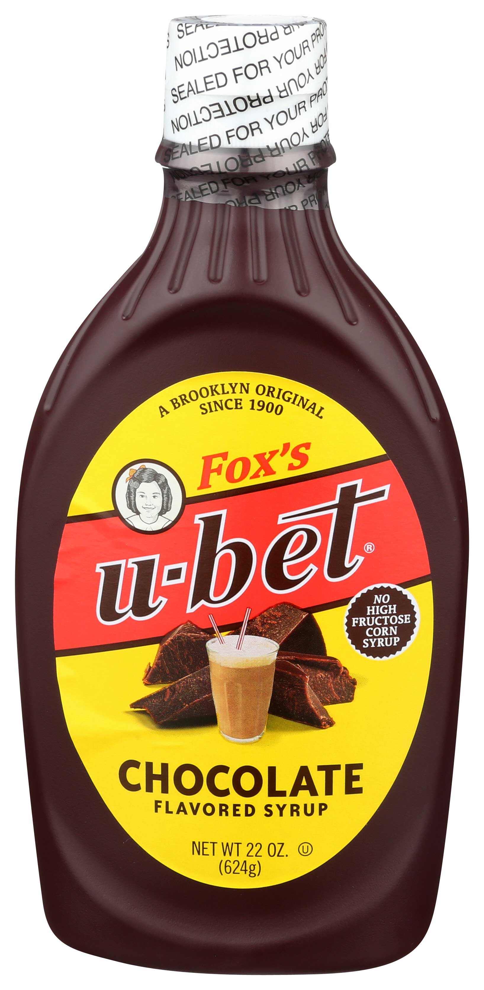 Foxs U Bet Chocolate Syrup, 20 Ounce -- 12 per case.
