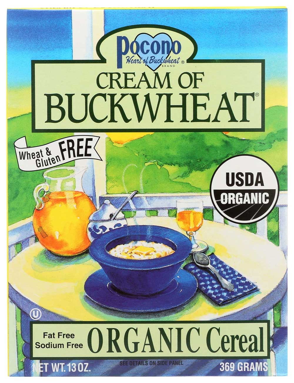 Pocono Organic Cream Of Buckwheat Cereal, 13 Ounce -- 6 Per Case