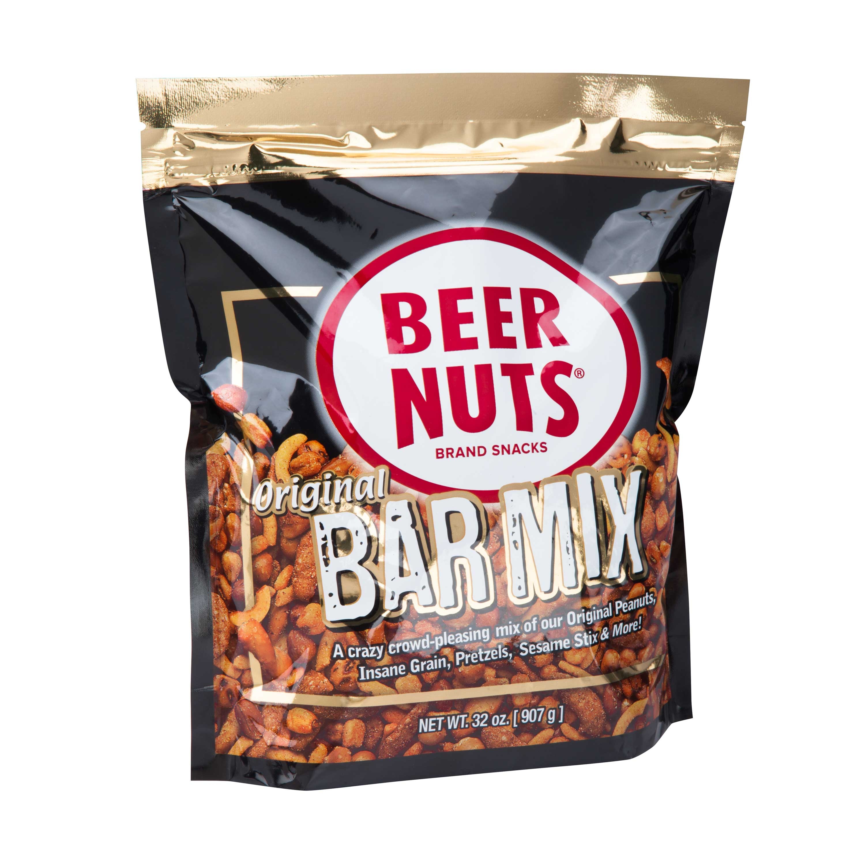 Beer Nuts Bar Mix - Super Bag, 32 Ounce -- 8 per case.