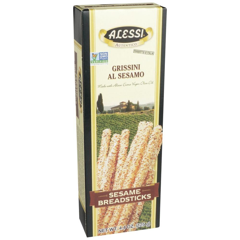 Alessi Breadstick Sesame, 4.4 Oz Pack -- 12 Per Case