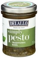 DeLallo Simply Pesto Sauce - Traditional Basil, 6.35 Ounce -- 12 per case