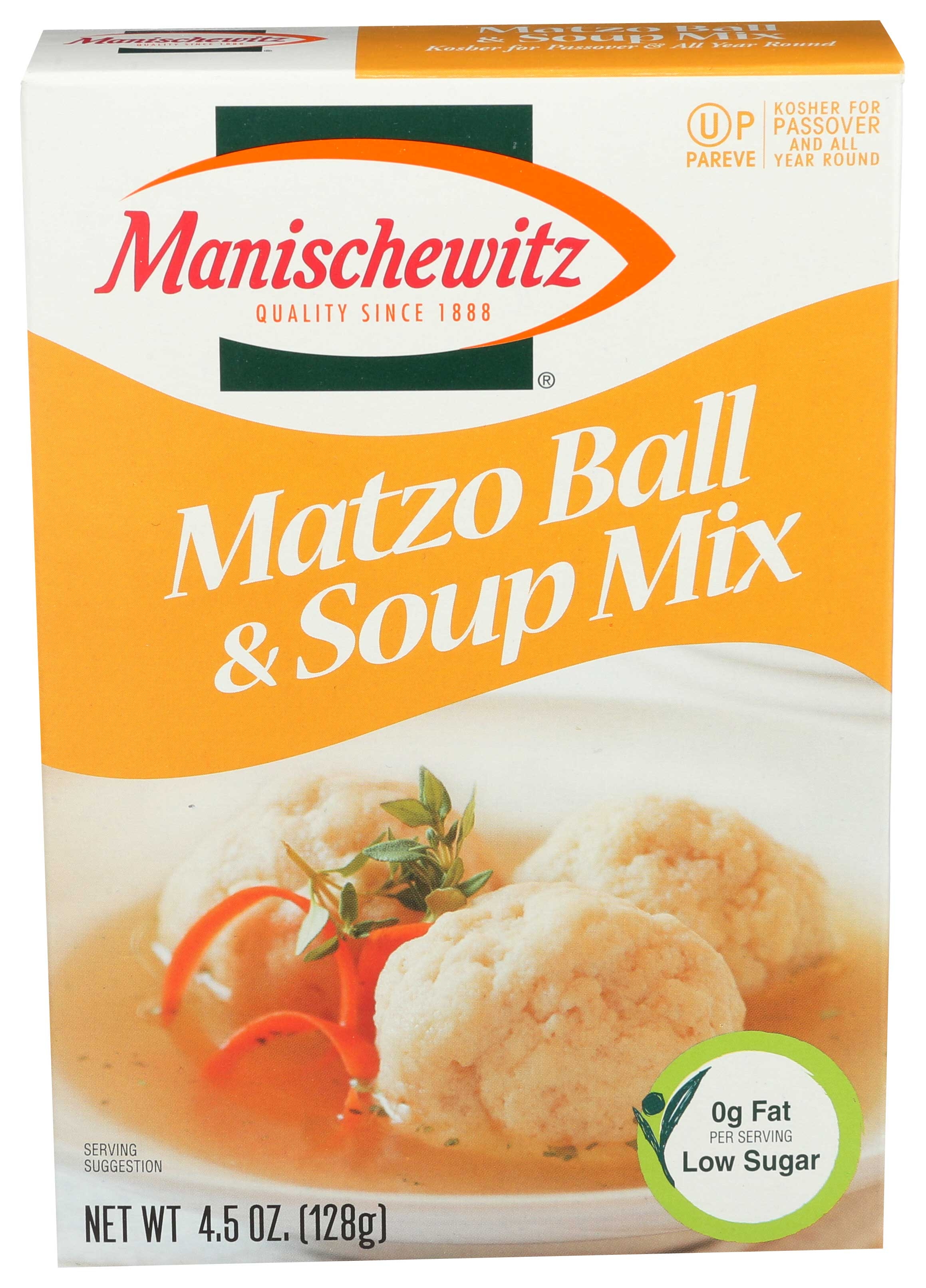 Manischewitz Matzo Ball&Soup Mix - 4.5 ounce  -- 24 per case.