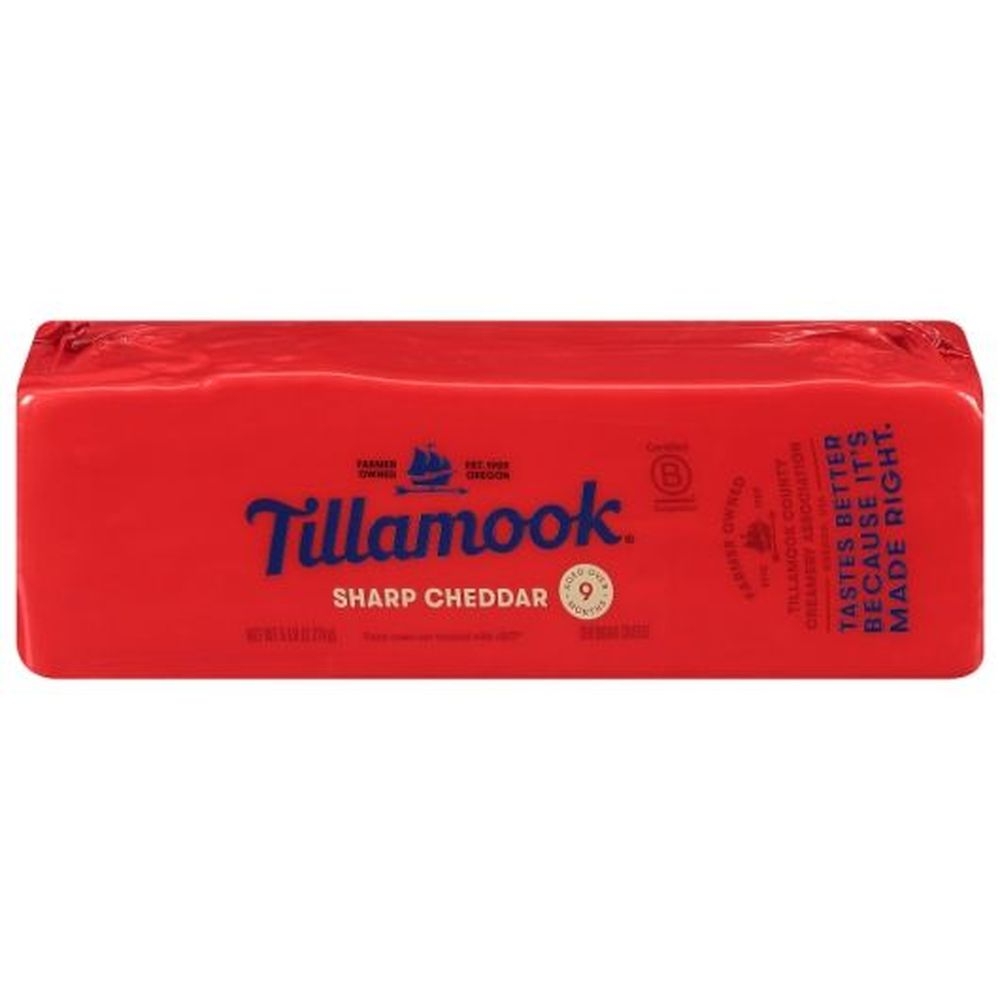 Tillamook Sharp Cheddar Cheese, 5 Pound -- 2 per case.