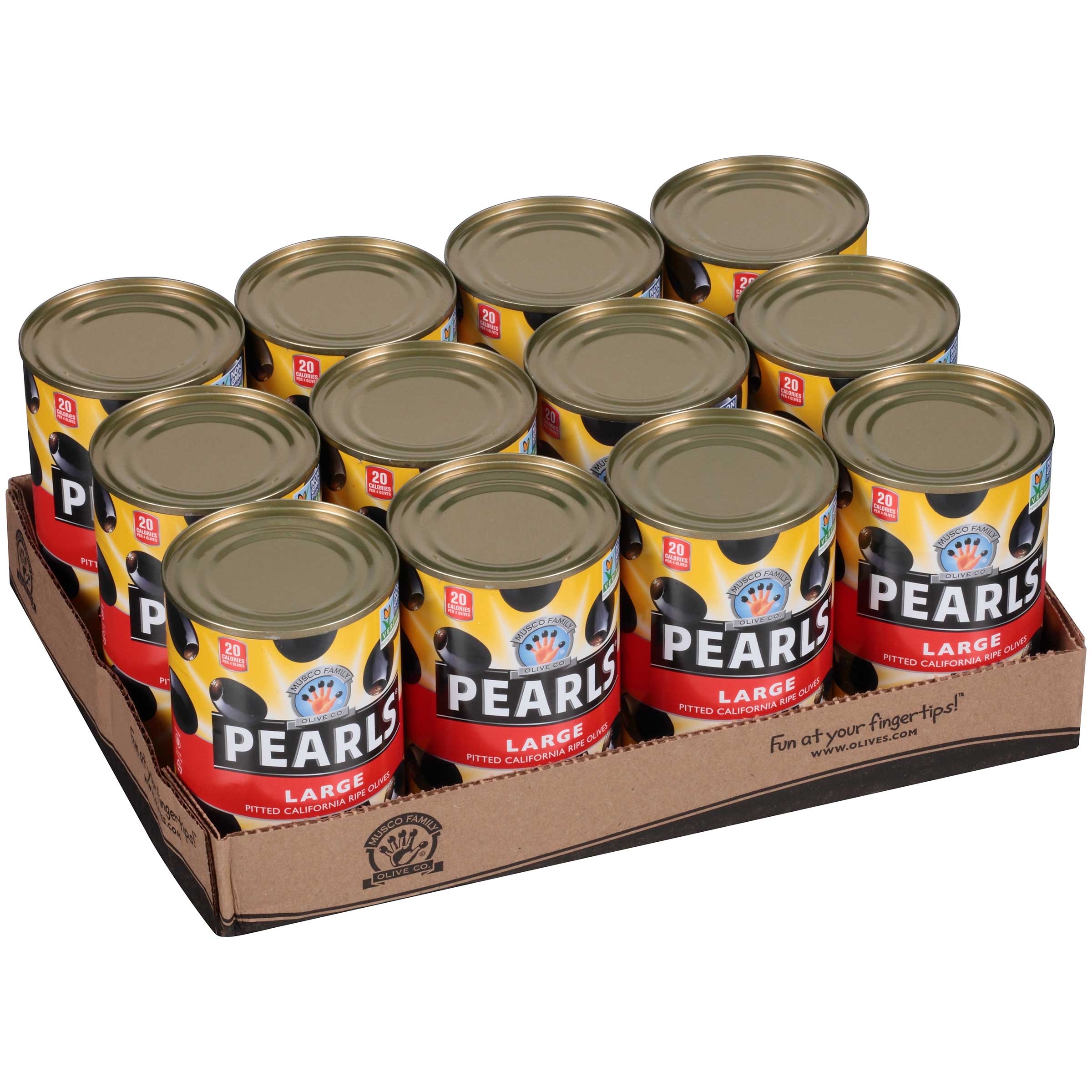 Pearls Large Pitted Ripe Olives, 6 Ounce -- 12 Per Case