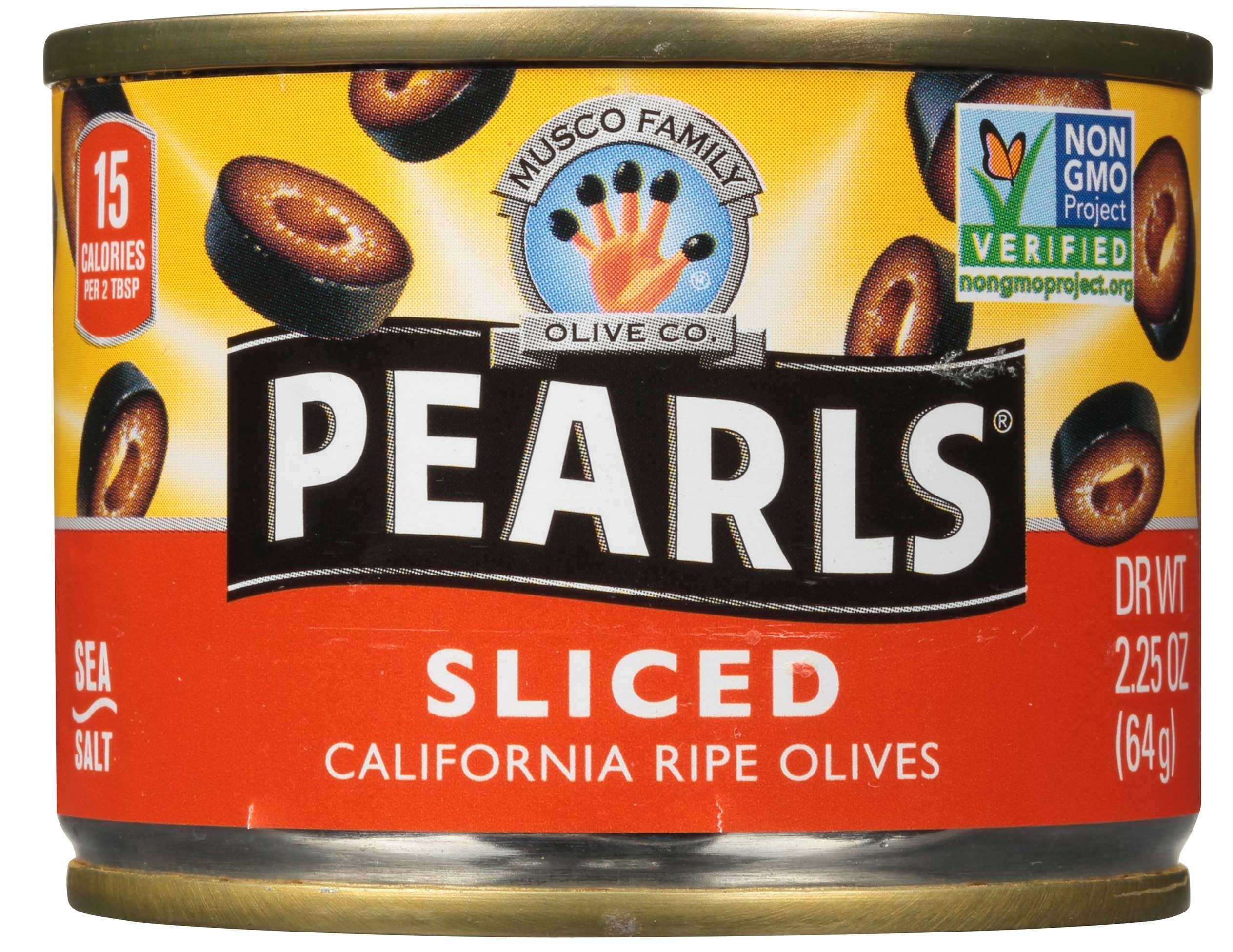 Pearls Black Ripe Sliced Olives, 2.25 Ounce -- 12 Per Case