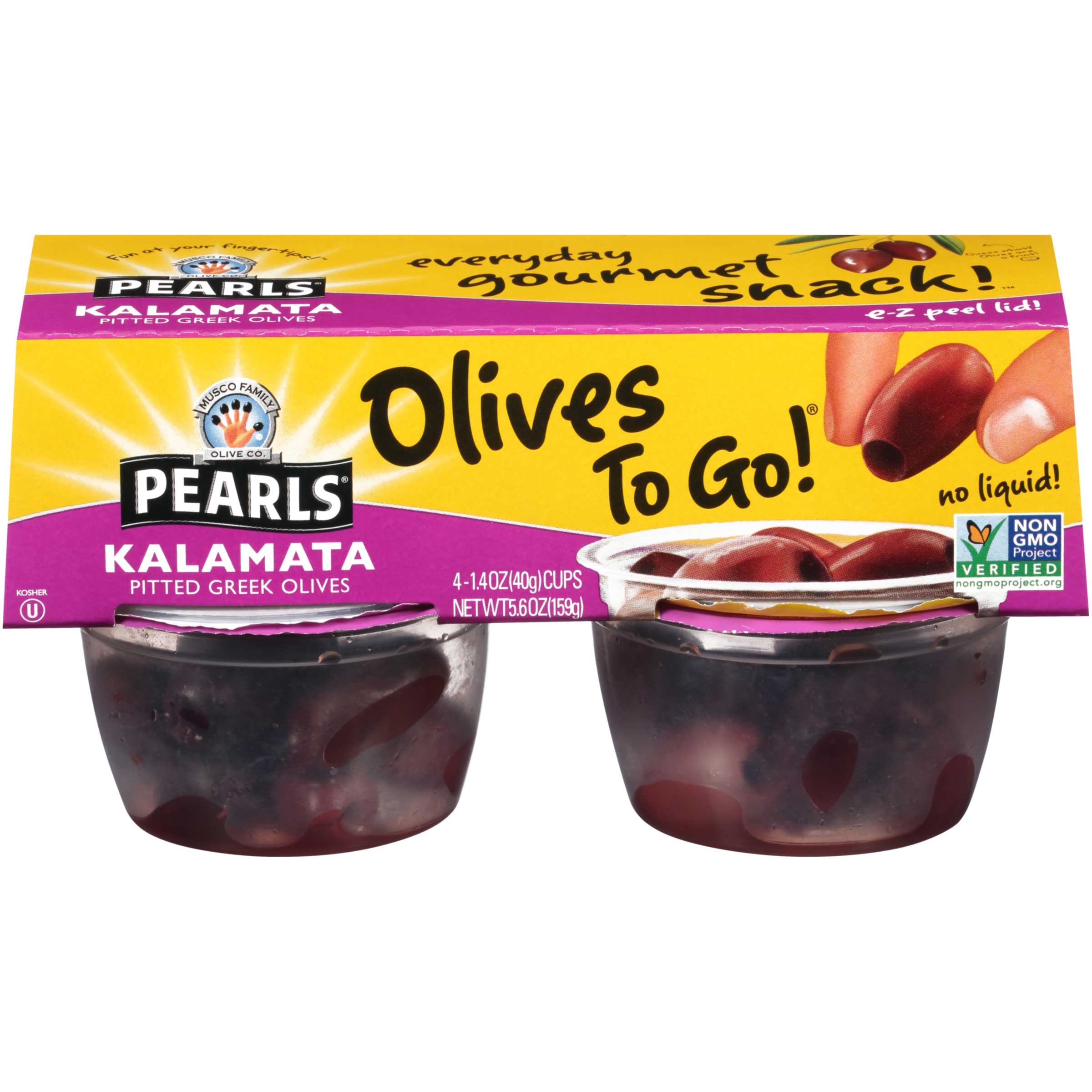 Pearls Kalamata Pitted Olives, 5.6 Ounce -- 6 Per Case
