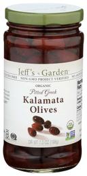 Jeffs Garden Organic Pitted Greek Kalamata Olives, 7 Ounce -- 6 per case